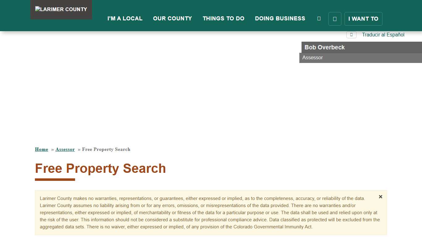 Free Property Search | Larimer County