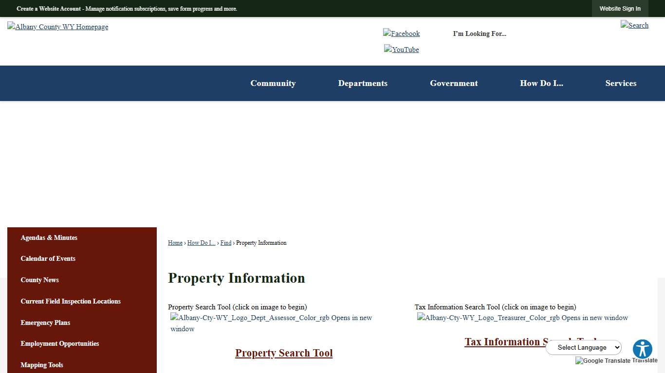 Property Information | Albany County, WY